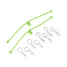 DUBRO BODY KLIPS RETAINERS (LIME GREEN) 2 PC. | IH2253
